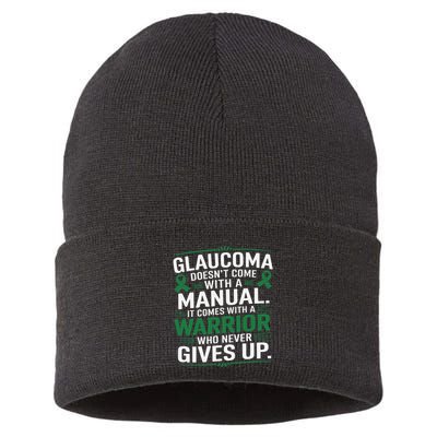 Glaucoma DoesnT Come With A Manual It Comes With A Warrior Sustainable Knit Beanie