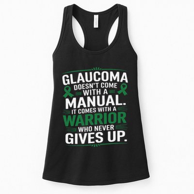 Glaucoma DoesnT Come With A Manual It Comes With A Warrior Womens Tank Top