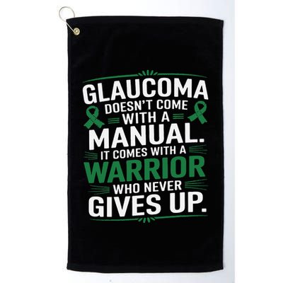 Glaucoma DoesnT Come With A Manual It Comes With A Warrior Golf Towel