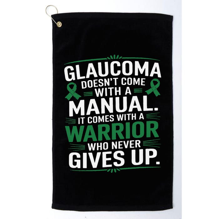 Glaucoma DoesnT Come With A Manual It Comes With A Warrior Golf Towel