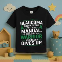 Glaucoma DoesnT Come With A Manual It Comes With A Warrior Toddler T-Shirt
