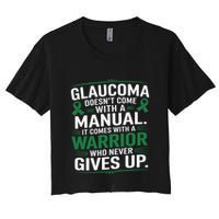 Glaucoma DoesnT Come With A Manual It Comes With A Warrior Crop Top
