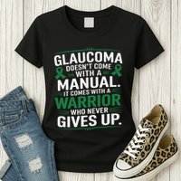 Glaucoma DoesnT Come With A Manual It Comes With A Warrior Womens T-Shirt