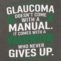 Glaucoma DoesnT Come With A Manual It Comes With A Warrior Cotton Canvas Backpack