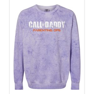 Gamer Dad Call Of Daddy Parenting Ops Funny Fathers Day Gift Colorblast Crewneck Sweatshirt