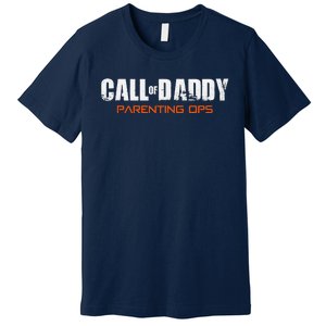 Gamer Dad Call Of Daddy Parenting Ops Funny Fathers Day Gift Premium T-Shirt