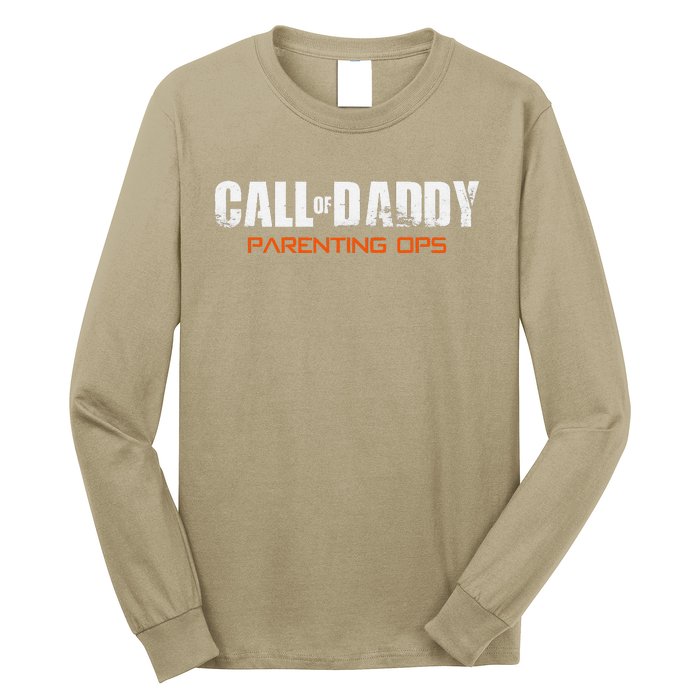 Gamer Dad Call Of Daddy Parenting Ops Funny Fathers Day Gift Long Sleeve Shirt