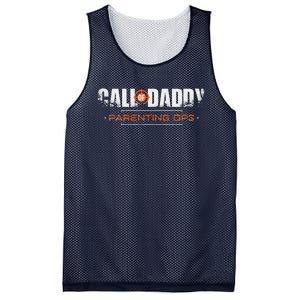 Gamer Dad Call Of Daddy Parenting Ops Funny Fathers Day Mesh Reversible Basketball Jersey Tank