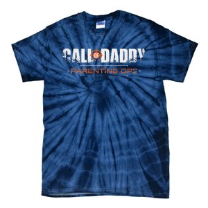 Gamer Dad Call Of Daddy Parenting Ops Funny Fathers Day Tie-Dye T-Shirt