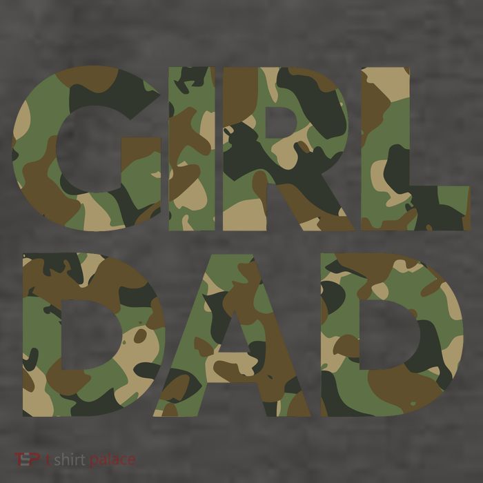 Girl Dad Camo For Men Dad Of Girl Outnumbered Girl Dad Vector Backpack