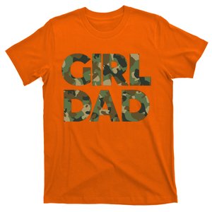 Girl Dad Camo For Men Dad Of Girl Outnumbered Girl Dad T-Shirt