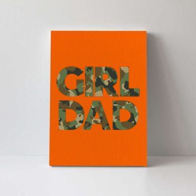 Girl Dad Camo For Men Dad Of Girl Outnumbered Girl Dad Canvas