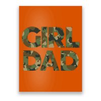 Girl Dad Camo For Men Dad Of Girl Outnumbered Girl Dad Poster