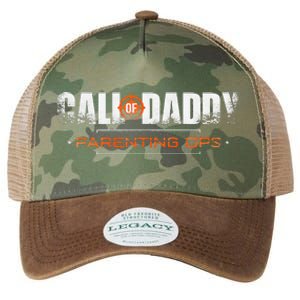 Gamer Dad Call Of Daddy Parenting Ops Funny FatherS Day Legacy Tie Dye Trucker Hat