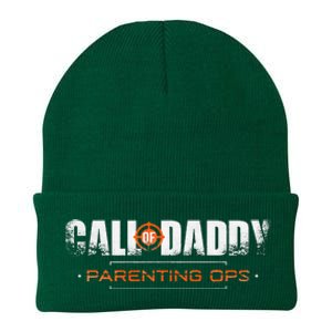 Gamer Dad Call Of Daddy Parenting Ops Funny FatherS Day Knit Cap Winter Beanie