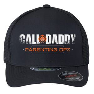 Gamer Dad Call Of Daddy Parenting Ops Funny FatherS Day Flexfit Unipanel Trucker Cap