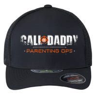 Gamer Dad Call Of Daddy Parenting Ops Funny FatherS Day Flexfit Unipanel Trucker Cap