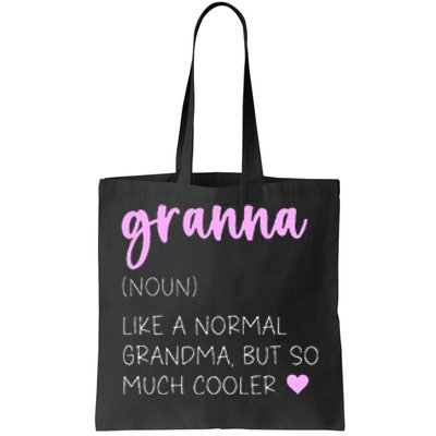 Granna Definition Cute MotherS Day Grandma Tote Bag