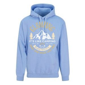 Glamping Definition Cute Gift Glamper Wine Funny Camping Unisex Surf Hoodie