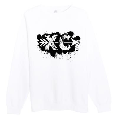 Grunge Dirty Cross Country Running Premium Crewneck Sweatshirt