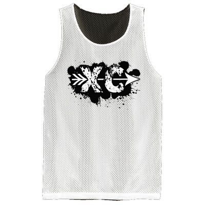 Grunge Dirty Cross Country Running Mesh Reversible Basketball Jersey Tank