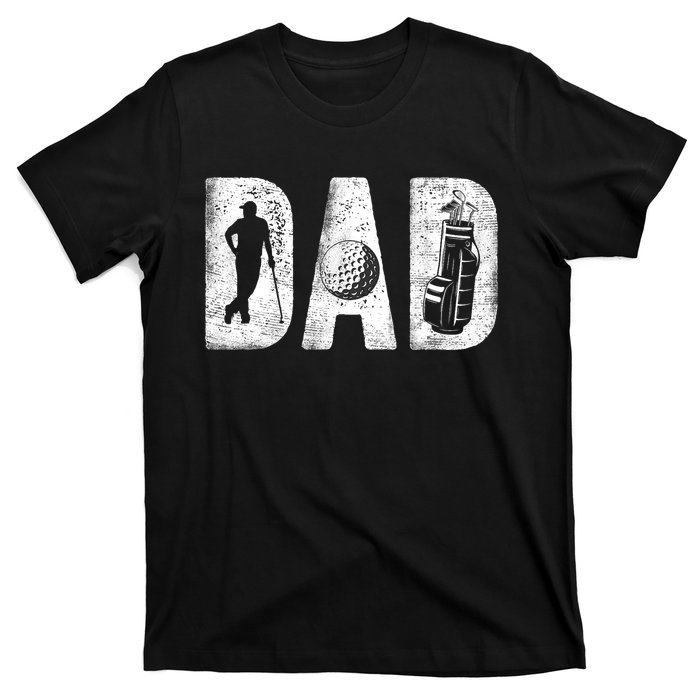 Golfing Dad Classic Bold Font FatherS Day Golf Daddy T-Shirt