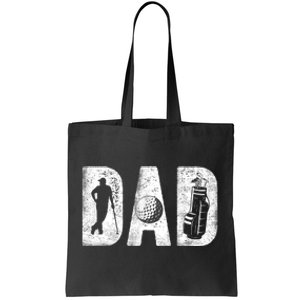 Golfing Dad Classic Bold Font FatherS Day Golf Daddy Tote Bag