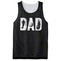 Golfing Dad Classic Bold Font FatherS Day Golf Daddy Mesh Reversible Basketball Jersey Tank