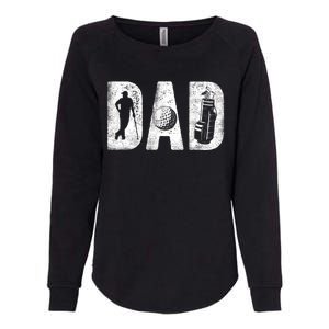 Golfing Dad Classic Bold Font FatherS Day Golf Daddy Womens California Wash Sweatshirt