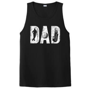 Golfing Dad Classic Bold Font FatherS Day Golf Daddy PosiCharge Competitor Tank