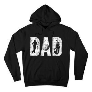 Golfing Dad Classic Bold Font FatherS Day Golf Daddy Tall Hoodie