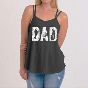 Golfing Dad Classic Bold Font FatherS Day Golf Daddy Women's Strappy Tank