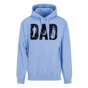 Golfing Dad Classic Bold Font FatherS Day Golf Daddy Unisex Surf Hoodie