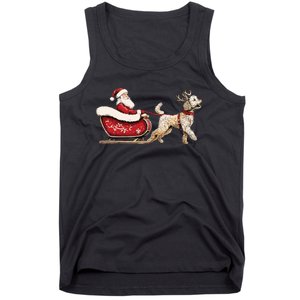 Golden Doodle Christmas Santa Dog Sweater Tank Top