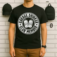 Garage Drinker Club Member Day Drinking Dad Beer T-Shirt