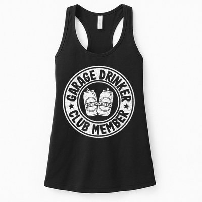 Garage Drinker Club Member Day Drinking Dad Beer Womens Tank Top