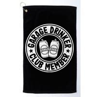 Garage Drinker Club Member Day Drinking Dad Beer Golf Towel