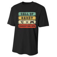 Gamer Dad Call Of DaddyCall Of Dad Parenting Ops Premium Performance Sprint T-Shirt