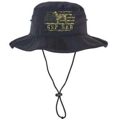 Gsp Dad Camo American Flag German Shorthaired Pointer Dog Bucket Hat