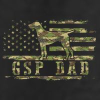Gsp Dad Camo American Flag German Shorthaired Pointer Dog 15oz Campfire Ceramic Mug