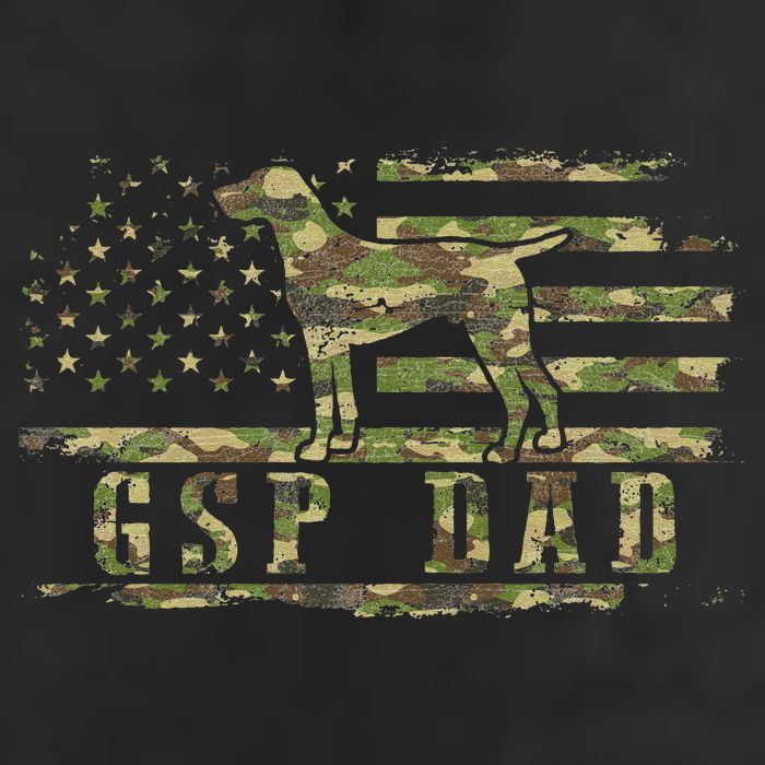 Gsp Dad Camo American Flag German Shorthaired Pointer Dog 15oz Campfire Ceramic Mug