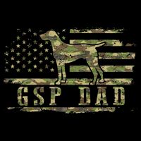 Gsp Dad Camo American Flag German Shorthaired Pointer Dog Drawstring Bag