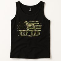Gsp Dad Camo American Flag German Shorthaired Pointer Dog Tank Top
