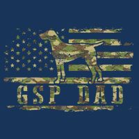 Gsp Dad Camo American Flag German Shorthaired Pointer Dog Infant Baby Jersey Bodysuit