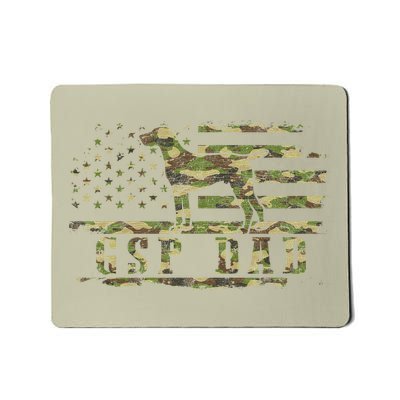 Gsp Dad Camo American Flag German Shorthaired Pointer Dog Mousepad