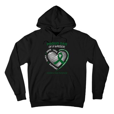 Green Dad CP Warrior Son Daughter Cerebral Palsy Awareness Hoodie