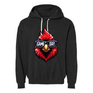 Game Day Cardinal Cool C.A.R.D.I.N.A.L.S In Sunglasses Garment-Dyed Fleece Hoodie