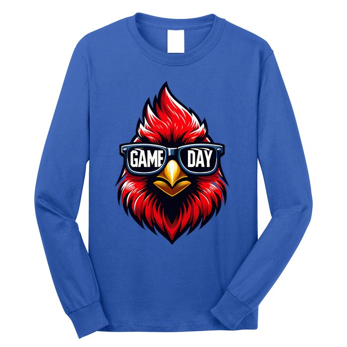 Game Day Cardinal Cool C.A.R.D.I.N.A.L.S In Sunglasses Long Sleeve Shirt