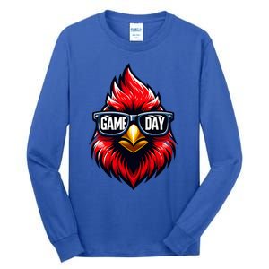 Game Day Cardinal Cool C.A.R.D.I.N.A.L.S In Sunglasses Tall Long Sleeve T-Shirt