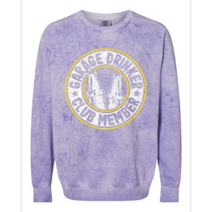 Garage Drinker Club Member Colorblast Crewneck Sweatshirt